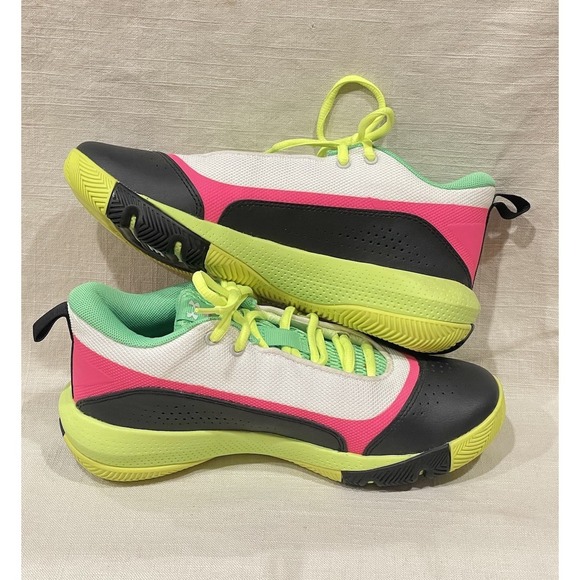 Under Armour Steph Curry SC 3ZER0‎ 4 GS \'WHITE VIS YELLOW\'  Basketball Shoes 6Y main image 5